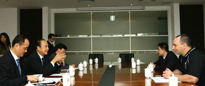 BOCOG officer Wang Wei meets New Zealand guest