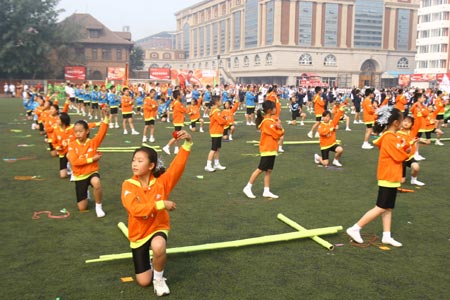 Tianjin promotes Olympic education