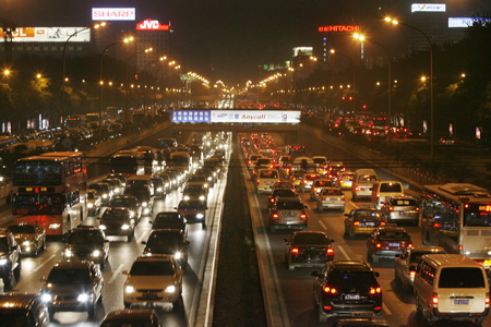 Beijing evening traffic