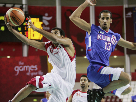 Doha basketball spotlights