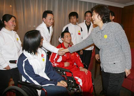 Paralympics volunteers in action