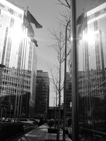 Beijing Finacial Street in Winter