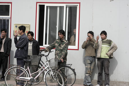 Migrant workers for Shunyi Olympic venues