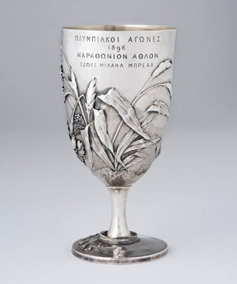Marathon cup from 1896 sets Olympics auction record