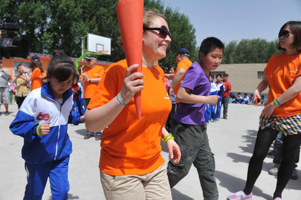 Students hold 'Mini Olympic Games' in Beijing