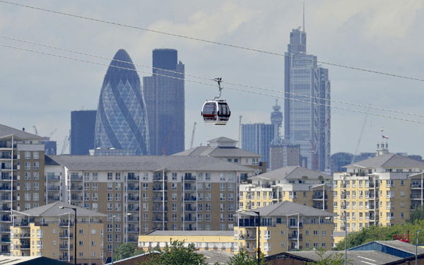 London cable cars to carry visitors over River Thames