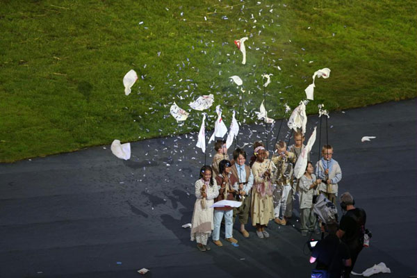 The opening ceremony of the London Olympic Games