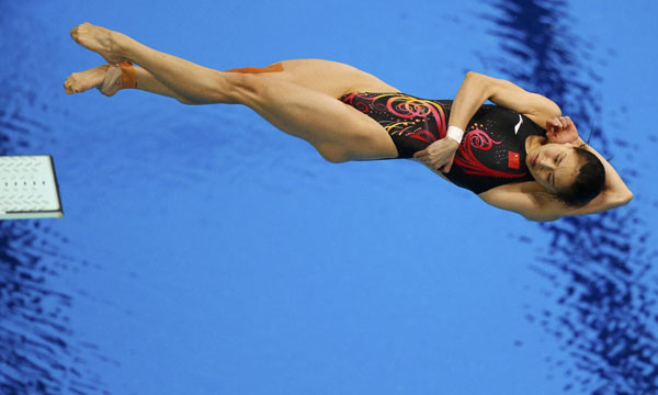 China wins women's 3m springboard gold