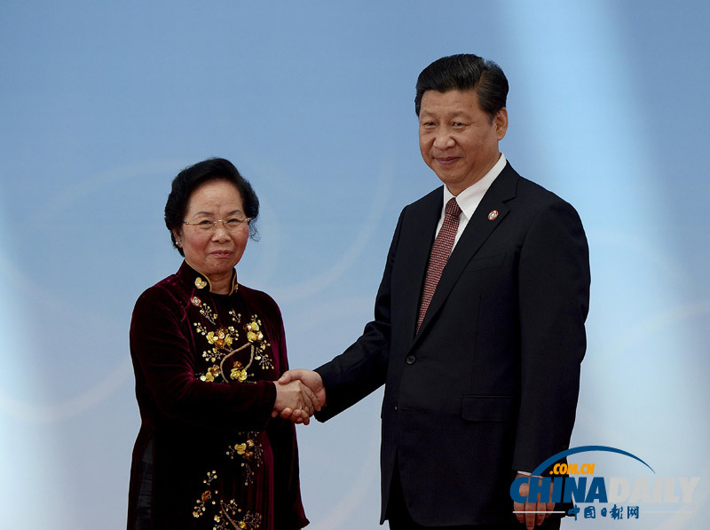 习近平会见参加亚信峰会领导人（图）