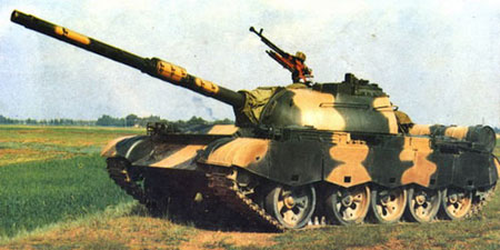 Domestically-made tanks of the PLA