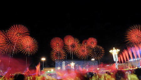 Fireworks celebrate 60th birthday of PRC