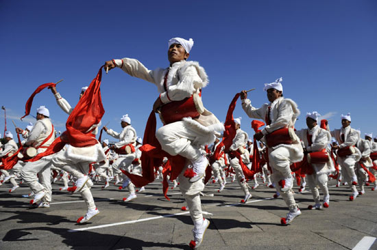 Civilian parade on Tian'anmen Square