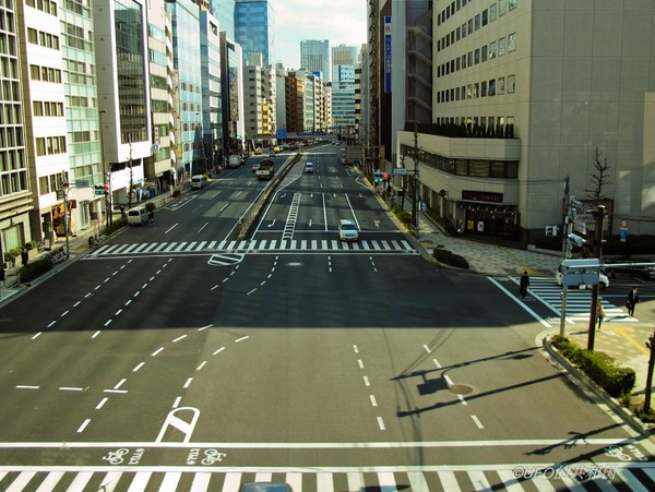 驴友走遍日本 周日东京街头无人【组图】