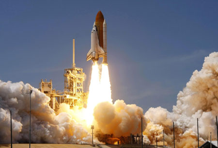 U.S. shuttle Atlantis lifts off for final journey