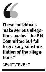 Qatar denies World Cup corruption claims