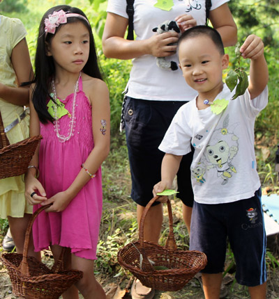 Children take a walk on nature's wild side