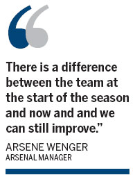 Wenger demands more despite Arsenal romp
