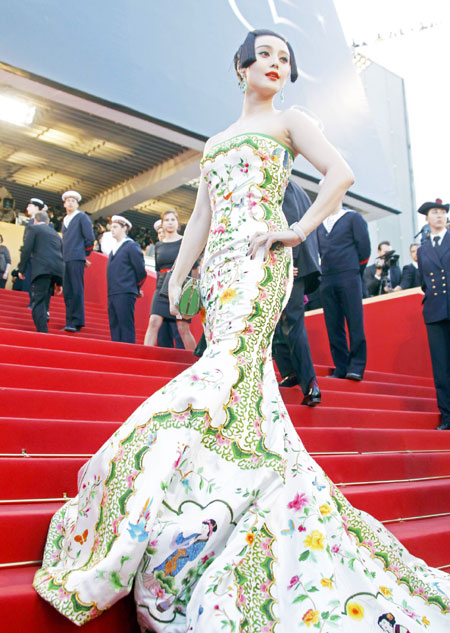 Movie stars' red carpet show in Cannes[3]|chinadaily.com.cn