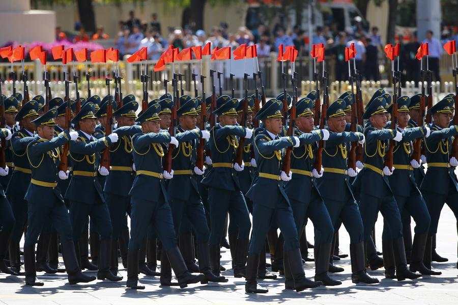 Foreign troops attend V-Day parade