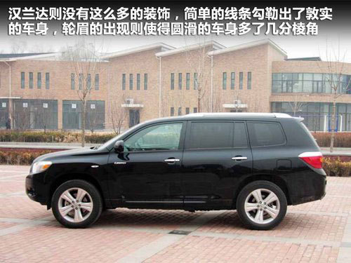 外观/实用性如何选择 楼兰/汉兰达对比解析