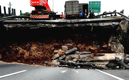 Expressway collapses