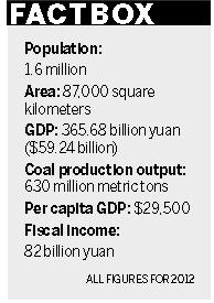 Coal-rich Erdos has clean-energy dream