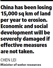 Land erosion 'threat to food supply'
