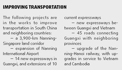 Guangxi invests in transportation