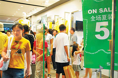 Consumer spending on the rise in China