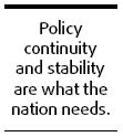 Sustainable growth path
