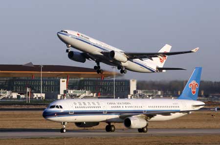 Stronger yuan to pep up domestic air carriers