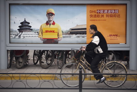 DHL continues to deliver the goods in China