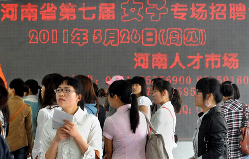 Job fair for women held in Henan