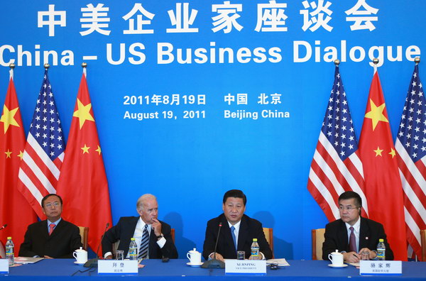 US VP Biden encourages Chinese investment