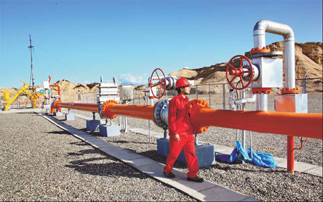 3rd gas pipeline to open in '13