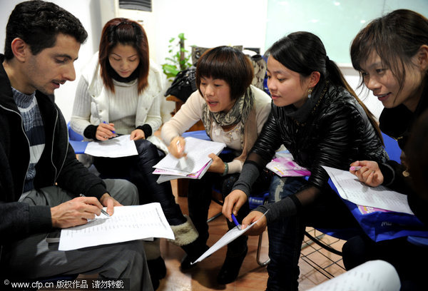 More foreign students enroll in Chinese class