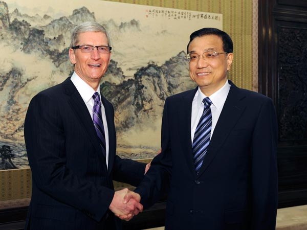 Li vows IPR protection to Apple CEO