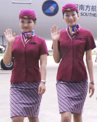 Beautiful flight attendants of Chinese airlines