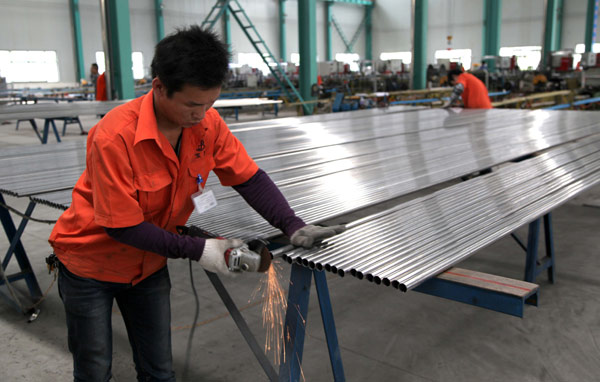 Steel pipes symbol of China-EU trade war