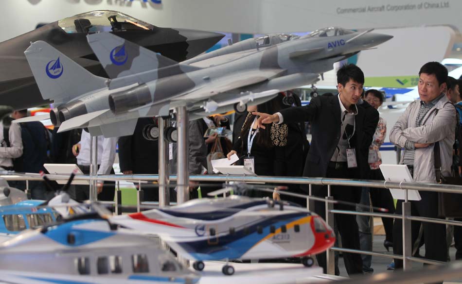 Shining models at 15th Aviation Expo China