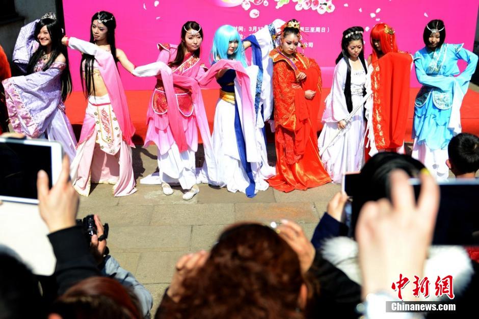 Cosplay in ancient street of Suzhou