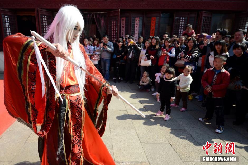 Cosplay in ancient street of Suzhou