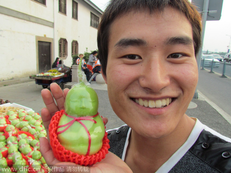 Bite into this kid-shaped fruit