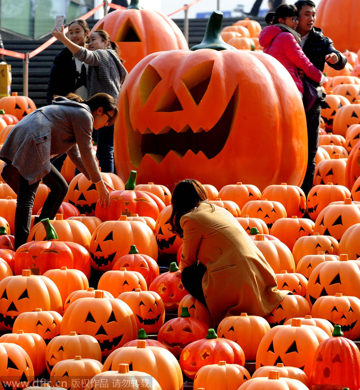 Halloween promotions abound in China