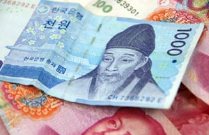 First won/yuan currency option deal reached in S.Korea
