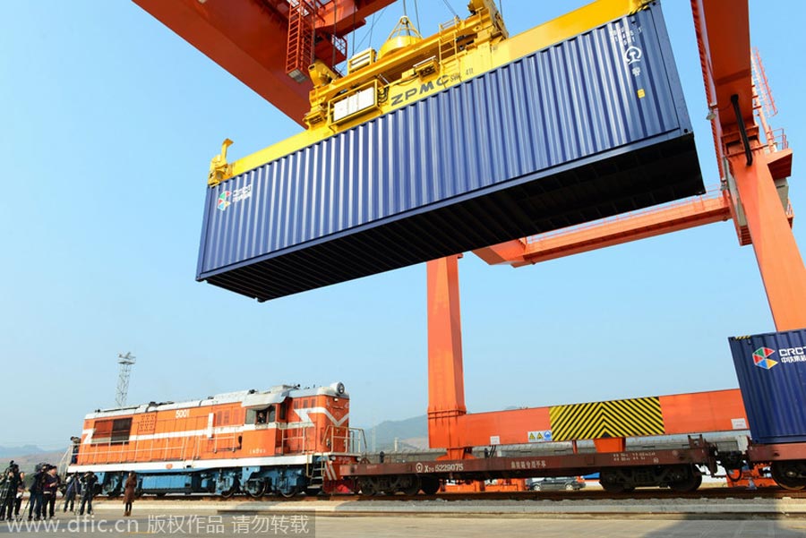 China launches freight train service to Spain