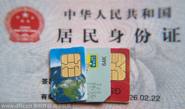 China pushes for SIM card registration in crime crackdown