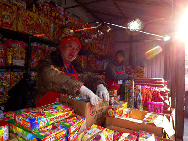 Beijing sees 41% fall in sales of fireworks