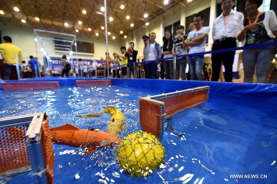 2015 intl underwater robot competition kicks off in Lanzhou