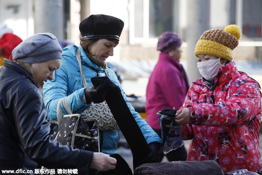 They live in Russia, but shop in China